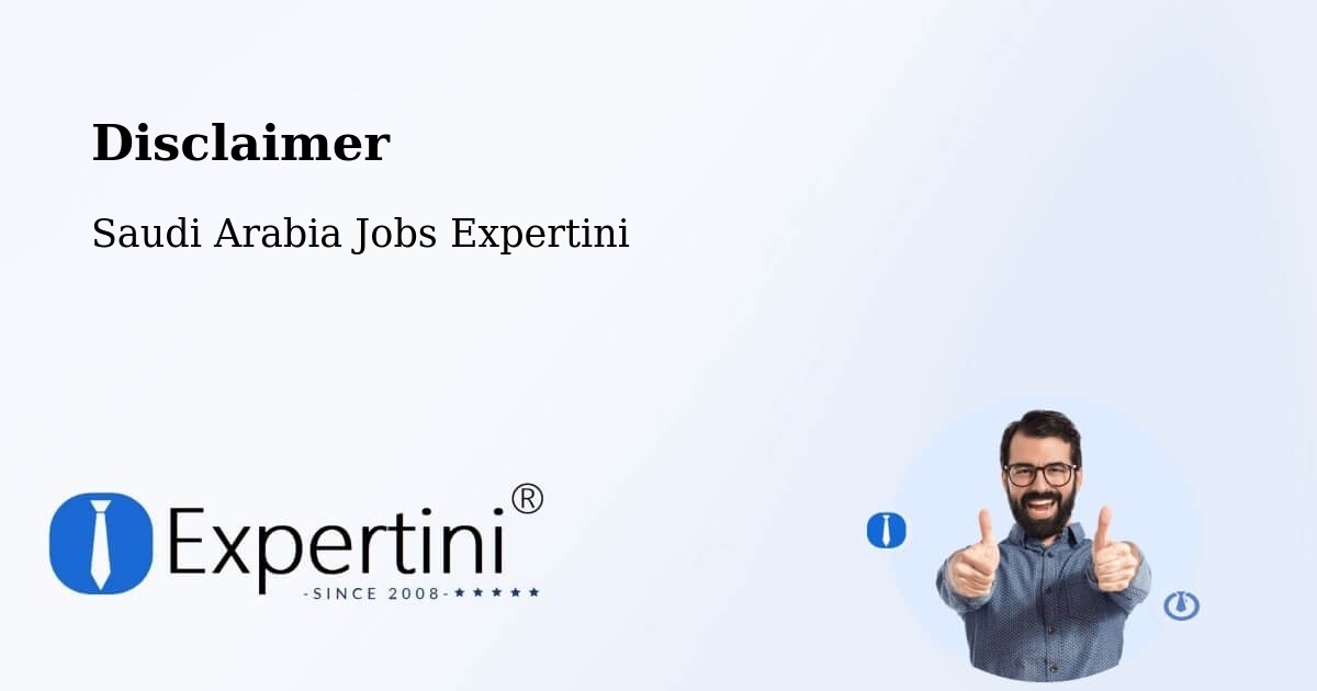 Disclaimer – Tabuk - Saudi Arabia Jobs Expertini